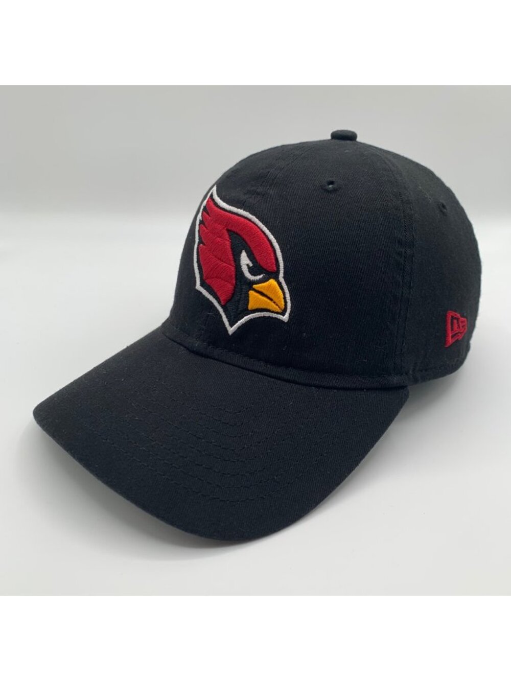 Arizona Cardinals NFL Black New Era 9Twenty Relaxed Fit Strapback Hat